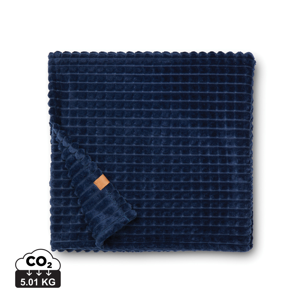 Couverture publicitaire en rPET Branson VINGA Bleu marine